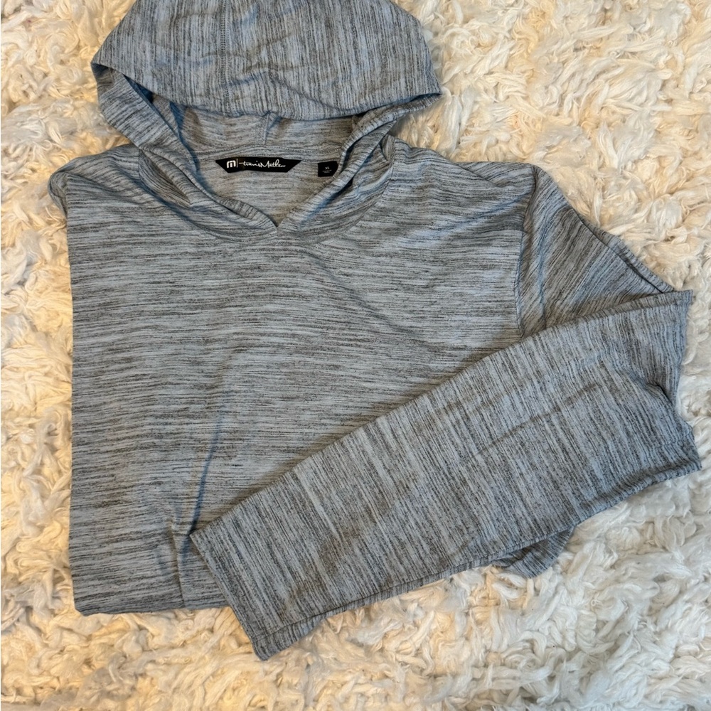 Perfect Condition! Travis Mathew Heather Blue-Gray Hooded Top XL